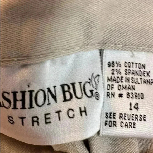 Fashion Bug NWT Tan Pants Size 14 Stretch NEW - Picture 4 of 8